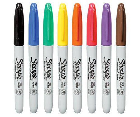 Sharpie Fine Point Permanent Markers Pack of 8