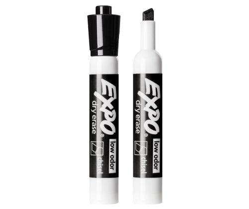 Sharpie/Expo Whiteboard Markers Chisel Black Pack of 12