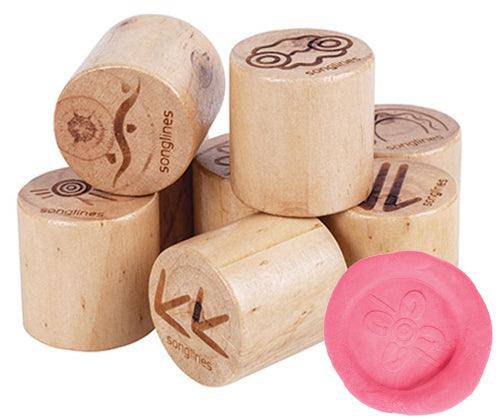 Japily Symbol Wooden Indigenous Dough Stamps by Songlines