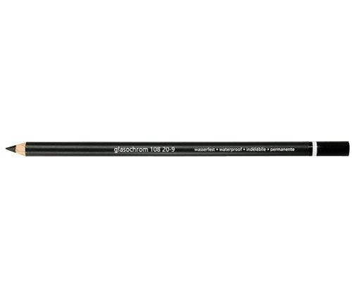 Glasochrom Pencils Black Pack of 12