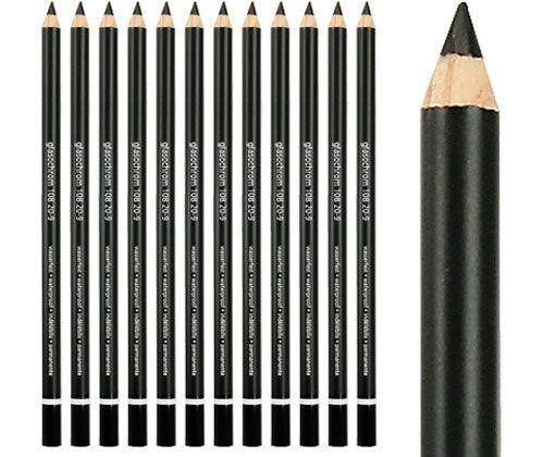 Glasochrom Pencils Black Pack of 12