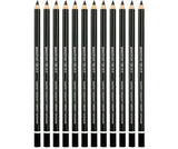 Glasochrom Pencils Black Pack of 12