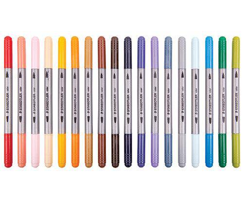 Staedtler Double-Ended Fibre Tip Coloured Pens