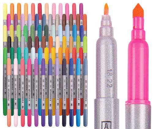 Staedtler Double-Ended Fibre Tip Coloured Pens