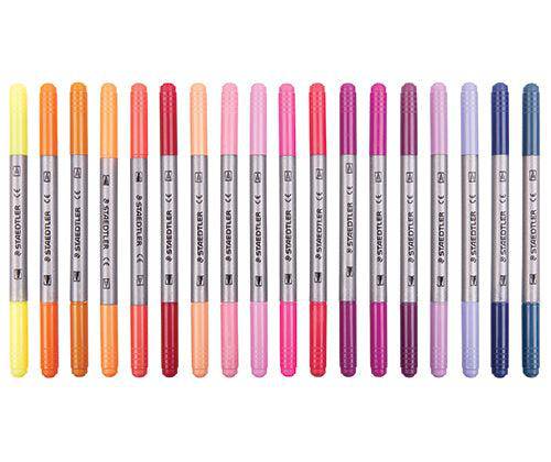 Staedtler Double-Ended Fibre Tip Coloured Pens