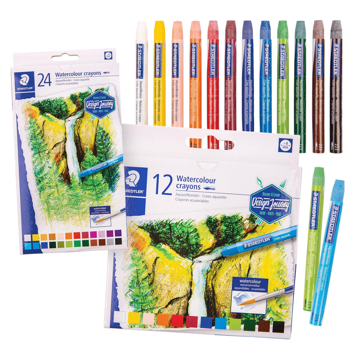 Staedtler Coloured Watercolour Crayons