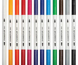 Staedtler Double Ended Fabric Markers Coloured Pack of 12