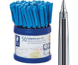 Staedtler Stick Ballpoint Pen Medium Blue Pack of 50