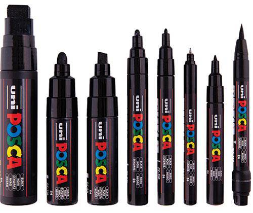 POSCA Markers Assorted Tips Pack of 8 - Zart