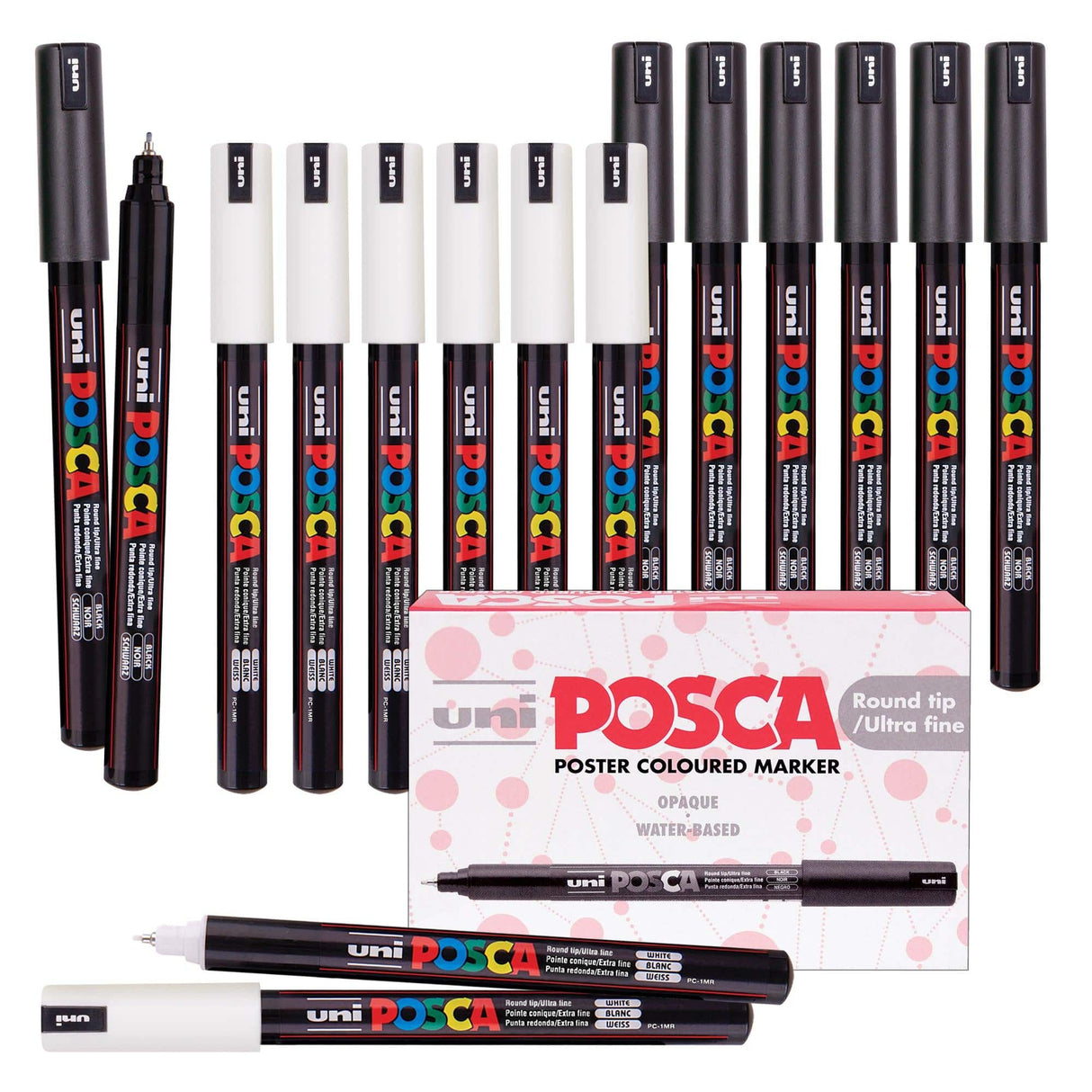 POSCA Ultra Fine Markers PC-1MR Pack of 12