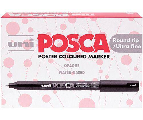 POSCA Ultra Fine Markers PC-1MR Pack of 12