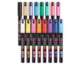 POSCA Marker PC-1MR Ultra Fine Coloured Pack of 16