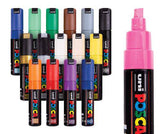 POSCA Marker PC-8K Chisel Coloured Pack of 16