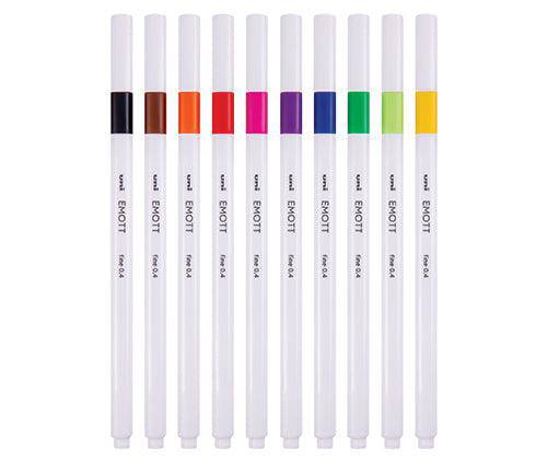 Uni Emott Fineliner Coloured Pen Sets