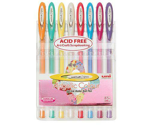 Signo Pen Angelic Pastel Pack of 8