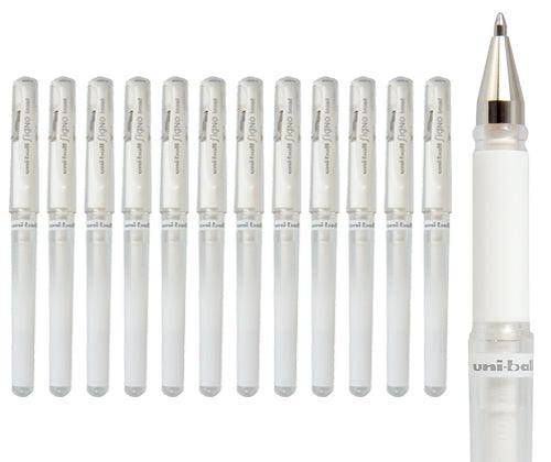 Uni-Ball Signo Broad Pen White Pack of 12