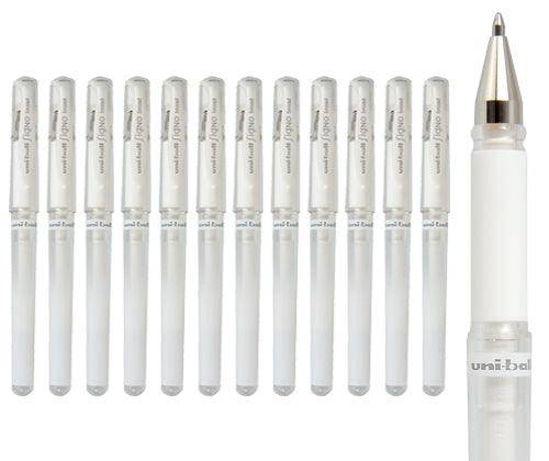 Uni-Ball Signo Broad Pen White Pack of 12 Zart