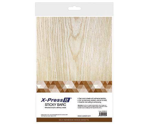 Sticky Barc Wood Veneer Sheets Pack of 3