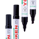 Yoken Markers Black Pack of 12