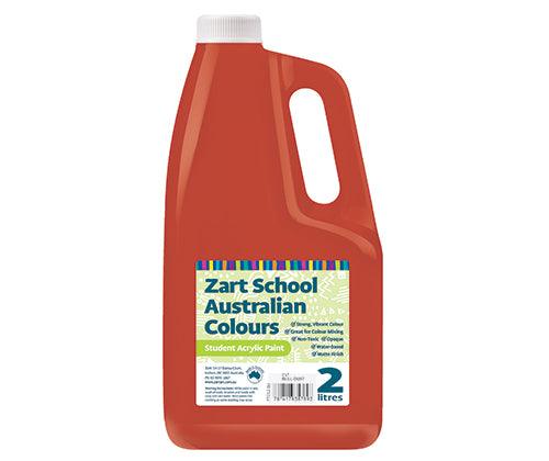 Zart School Australian Colours Acrylic Paint 2L Assorted Pack of 6