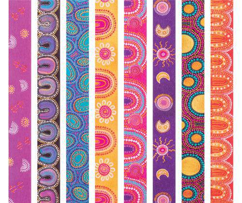 Washi Tape Contemporary Australian Indigenous Pack of 8