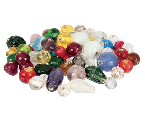 Hand Blown Glass Beads 50g