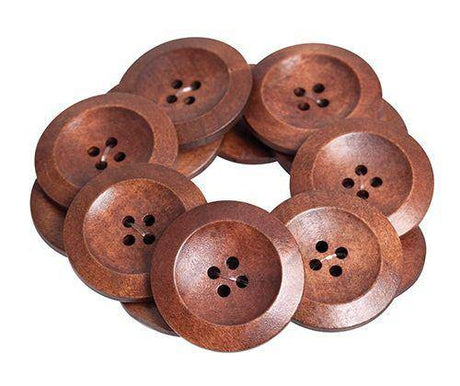 Wooden Buttons Assorted Pack of 50