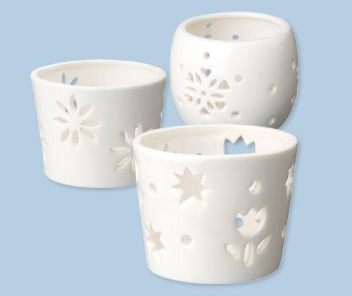 Ceramic Tea Light Holders Pack of 3