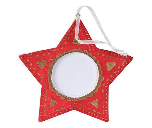 Clay Photo Frames Stars Pack of 10