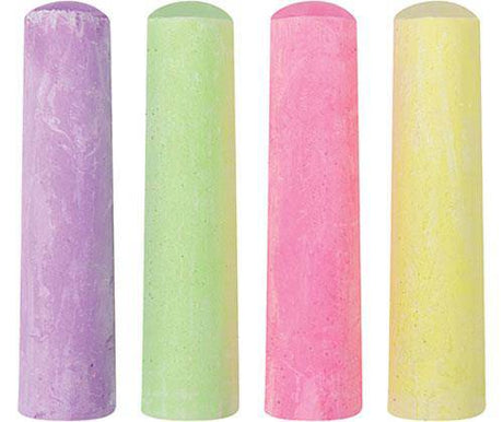 Chalk-Sidewalk Fluorescent Pack of 4