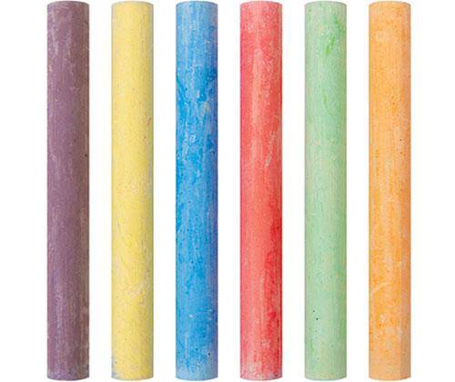 Coloured Chalk Pack of 12