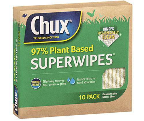 Chux Plant Based Superwipes Pack of 10