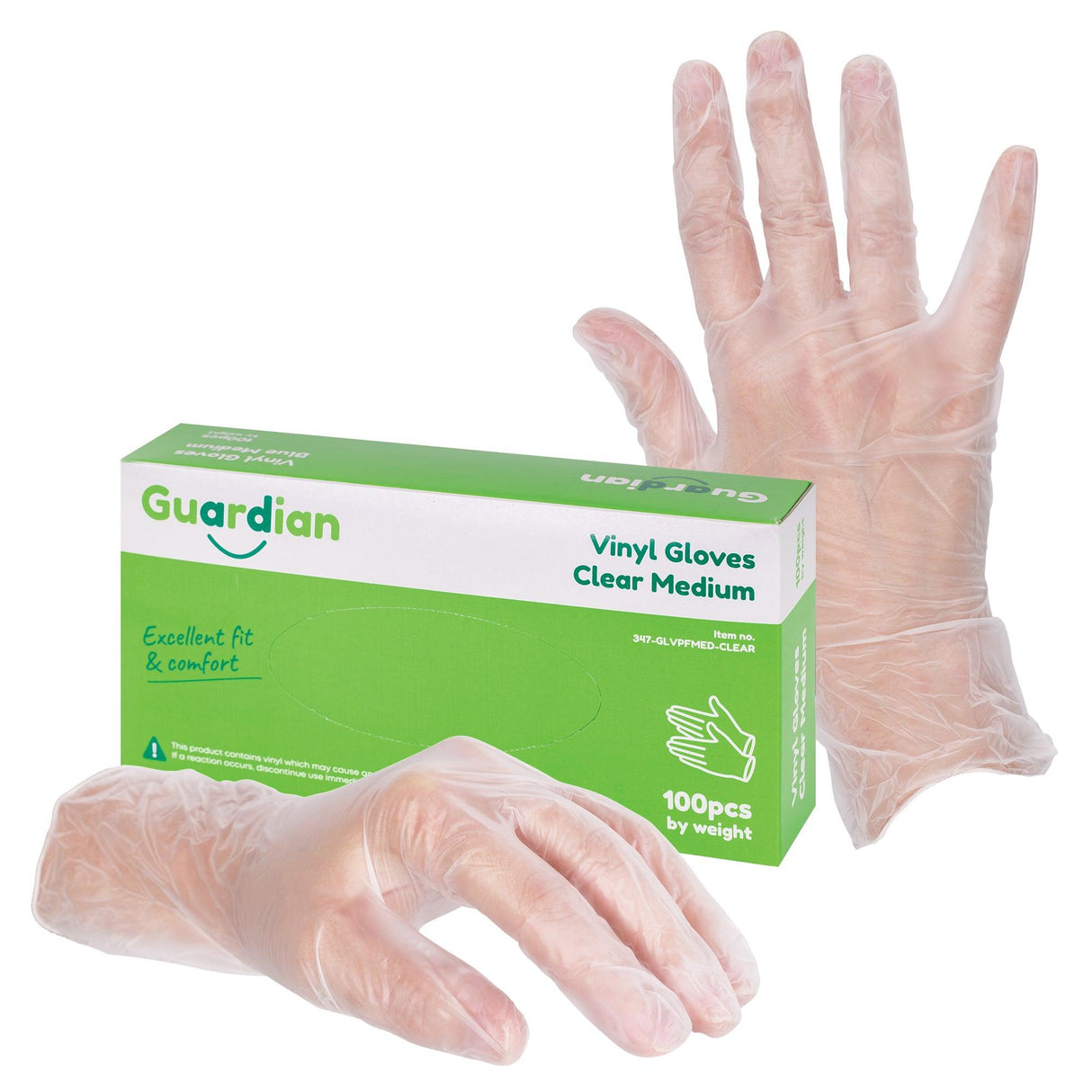 Vinyl Gloves Clear Pack of 100