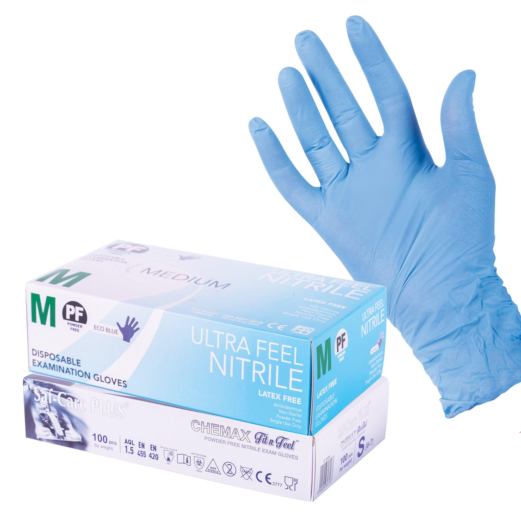 Rubber Disposable Nitrile Gloves 50 Pairs Zart