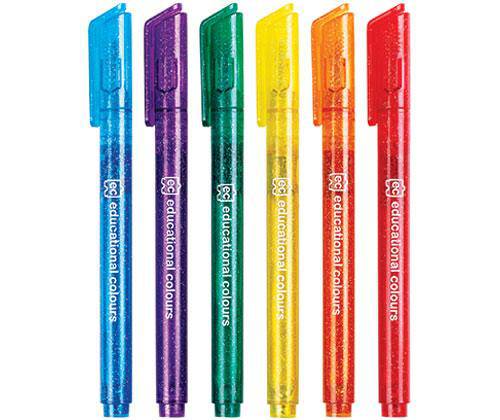 Glitter Markers Pack of 6