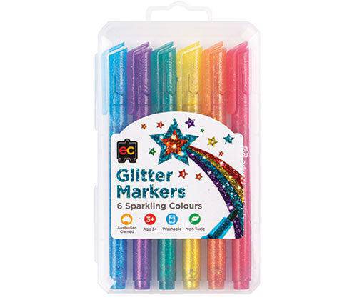 Glitter Markers Pack of 6