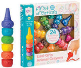 Easi-Grip Animal Crayons Set of 24