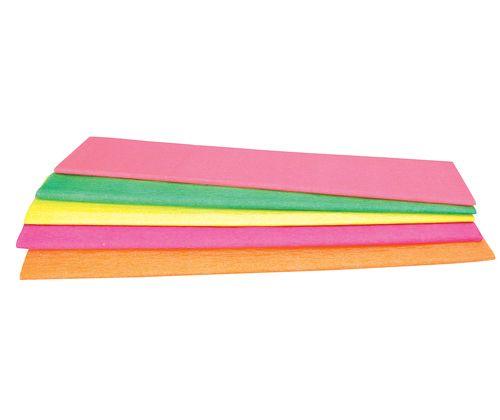 Crepe Paper Fluorescent Pack of 5