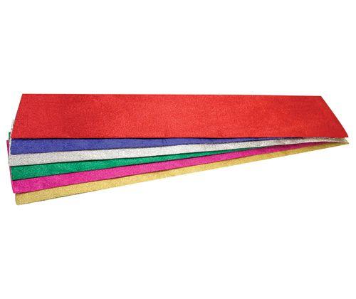 Crepe Paper Metallic Colours 50 x 100cm Pack of 6