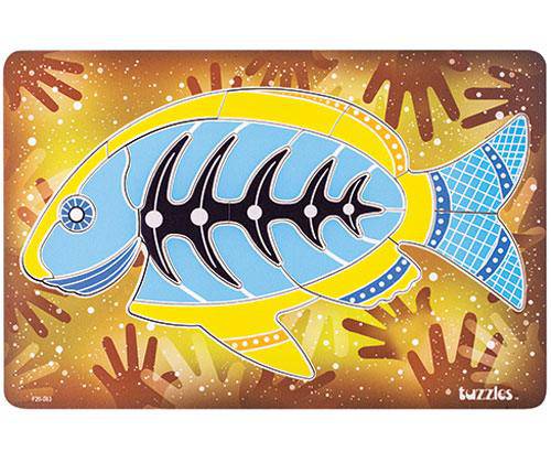 Aboriginal Art Barramundi Puzzle