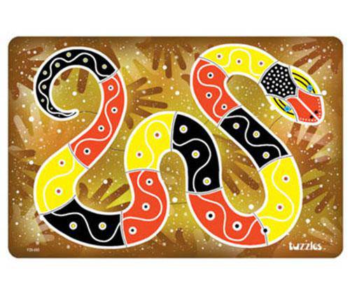 Aboriginal Art Serpent Puzzle