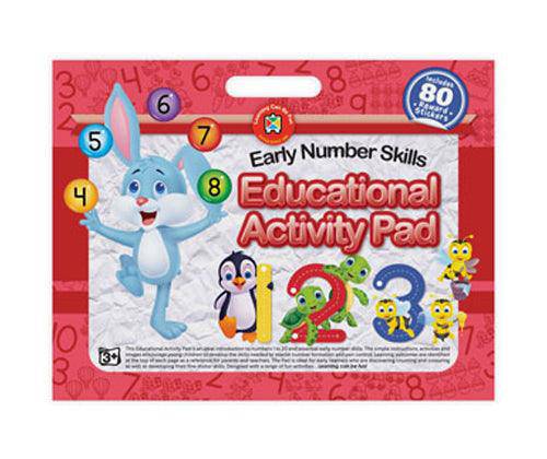 Early Numbers Educational Activity Pad Early Numbers