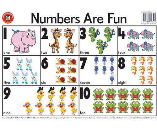 Numbers Are Fun Placemat