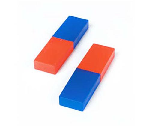 Plastic Cased Magnets Set of 2