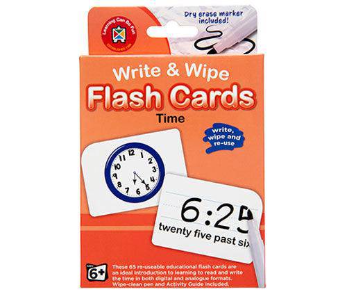 Write and Wipe Flash Cards Time