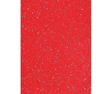 Felt Sheets Glitter Christmas A4 Pack of 10