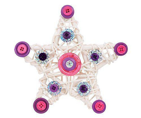 Natural Mesh Star 12cm Pack of 10