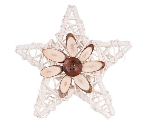 Natural Mesh Star 12cm Pack of 10