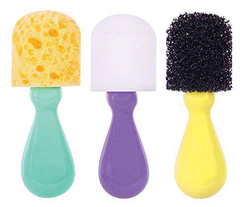 First Creations Easi-Grip Texture Brushes Set of 3