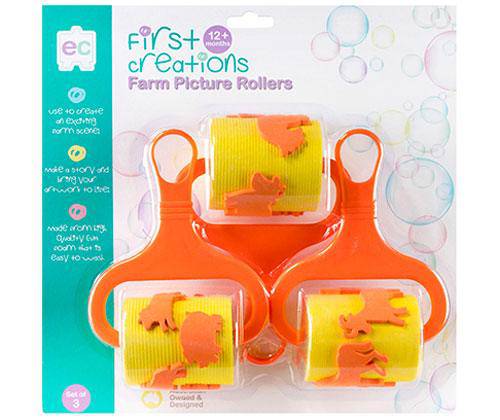 Farm Picture Rollers Set of 3